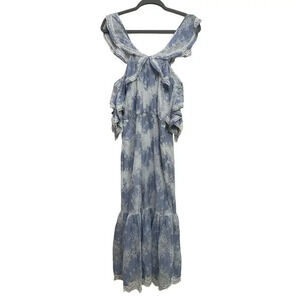 Marissa Webb NWOT’s Kendra Floral Eyelet Lace Trim ruffled midi dress. small
